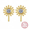 Wholesale Earrings S925 Sterling Silver Geometric Retro Diamond