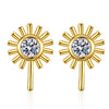 Wholesale Earrings S925 Sterling Silver Geometric Retro Diamond