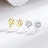 Wholesale Earrings S925 Sterling Silver Geometric Retro Diamond