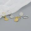 Wholesale Earrings S925 Sterling Silver Geometric Round Electroplated For Women