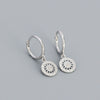 Wholesale Earrings S925 Sterling Silver Geometric Round Electroplated For Women