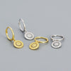 Wholesale Earrings S925 Sterling Silver Geometric Round Electroplated For Women