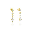 Wholesale Earrings S925 Sterling Silver Geometric Water Drop Zircon Design