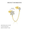 Wholesale Earrings S925 Sterling Silver Geometric Water Drop Zircon Design