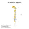 Wholesale Earrings S925 Sterling Silver Geometric Water Drop Zircon Design