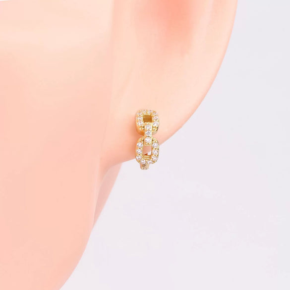 Wholesale Earrings S925 Sterling Silver Vintage Light Luxury Geometric Electroplating Women