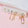 Wholesale Earrings Set Brass 18K Star Design Fashion Tassel Jewelry For Women