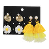 Wholesale Earrings Set Geometric Crystal Stainless Steel Microinlay