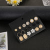 Wholesale Earrings Set Geometric Crystal Stainless Steel Microinlay