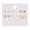 Wholesale Earrings Set Geometric Crystal Stainless Steel Microinlay