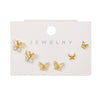 Wholesale Earrings Set S925 Sterling Silver And Copper Bear Four Leaf Clover Bow Heart Shaped Inlaid Zircon Geometric Style
