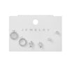 Wholesale Earrings Set S925 Sterling Silver And Copper Bear Four Leaf Clover Bow Heart Shaped Inlaid Zircon Geometric Style