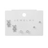 Wholesale Earrings Set S925 Sterling Silver And Copper Bear Four Leaf Clover Bow Heart Shaped Inlaid Zircon Geometric Style