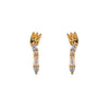 Wholesale Earrings 925 Silver Copper Mermaid Cartoon Microinlaid Zircon Design