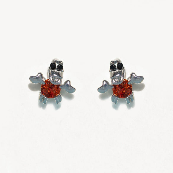Wholesale Earrings 925 Silver Copper Mermaid Cartoon Microinlaid Zircon Design