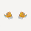 Wholesale Earrings 925 Silver Copper Mermaid Cartoon Microinlaid Zircon Design