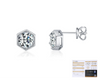 Wholesale Earrings 925 Silver Geometric Niche Design Diamond
