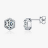 Wholesale Earrings 925 Silver Geometric Niche Design Diamond