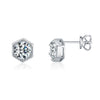 Wholesale Earrings 925 Silver Geometric Niche Design Diamond