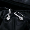 Wholesale Earrings 925 Silver Geometric Style Mosan Diamond For Women
