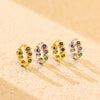 Wholesale Earrings 925 Silver Love Zircon Geometric Heart Shape For Women