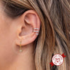 Wholesale Earrings Silver Needle Copper Crownshaped Geometric French Retro Electroplated For Women
