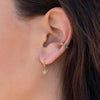 Wholesale Earrings Silver Needle Copper Crownshaped Geometric French Retro Electroplated For Women