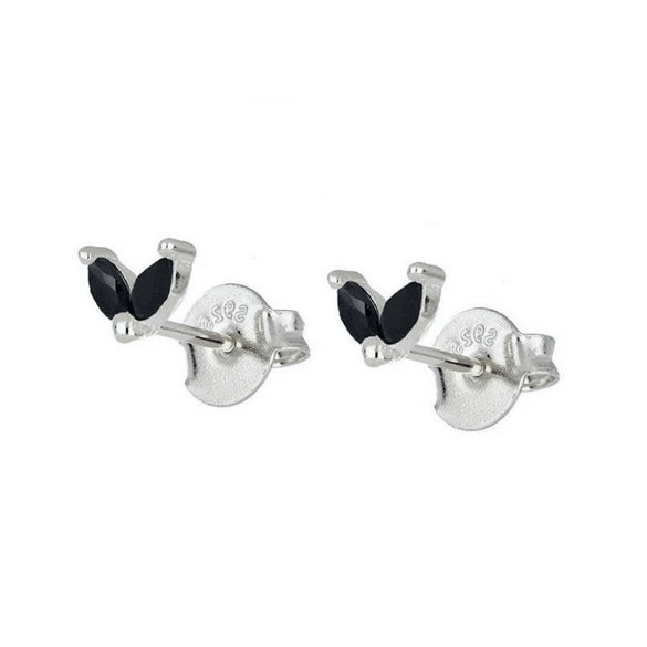 Wholesale Earrings Silver Needle Copper Leaf Geometric Flowershaped Electroplating Minimalist Light Luxury For Couple