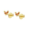 Wholesale Earrings Silver Needle Copper Leaf Geometric Flowershaped Electroplating Minimalist Light Luxury For Couple