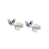 Wholesale Earrings Silver Needle Copper Leaf Geometric Flowershaped Electroplating Minimalist Light Luxury For Couple