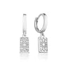 Wholesale Earrings Silver Needle Copper Retro Geometric U Shaped Electroplated For Women