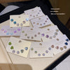 Wholesale Earrings 925 Silver Needle Copper Star Heart Shape Iridescent Set With Crystals Light Luxury Women's