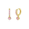 Wholesale Earrings Silver Needle Copper Star Zircon Retro Geometric Style