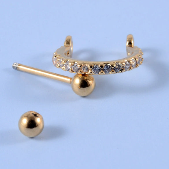 Wholesale Earrings Stainless Steel Copper Inlaid Zircon Leaf Heartshaped Fashionable