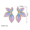 Wholesale Earrings Stainless Steel Dripping Oil Flowers Style For Ladies