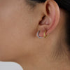 Wholesale Earrings Stainless Steel French Retro Geometric Electroplated
