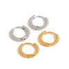 Wholesale Earrings Stainless Steel French Retro Geometric Electroplated
