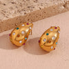 Wholesale Earrings Stainless Steel Geometric Electroplated Women's