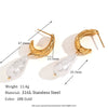 Wholesale Earrings Stainless Steel Geometric Electroplated