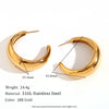 Wholesale Earrings Stainless Steel Geometric Electroplated