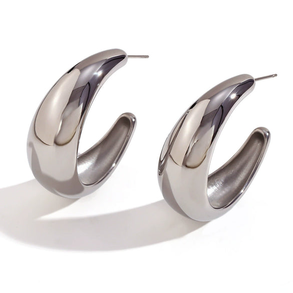 Wholesale Earrings Stainless Steel Geometric Electroplated