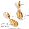 Wholesale Earrings Stainless Steel Geometric Electroplated