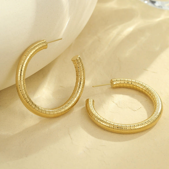 Wholesale Earrings Stainless Steel Geometric Electroplating For Women