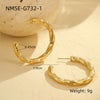 Wholesale Earrings Stainless Steel Geometric Electroplating For Women