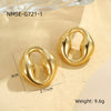 Wholesale Earrings Stainless Steel Geometric Electroplating For Women