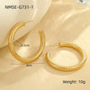 Wholesale Earrings Stainless Steel Geometric Electroplating For Women