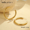 Wholesale Earrings Stainless Steel Geometric Electroplating For Women