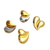 Wholesale Earrings Stainless Steel Geometric Heart Style Electroplating For Women
