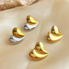 Wholesale Earrings Stainless Steel Geometric Heart Style Electroplating For Women