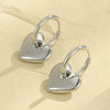 Wholesale Earrings Stainless Steel Geometric Love Heartshaped Electroplating Light Luxury Niche Allmatch Fashion Women's